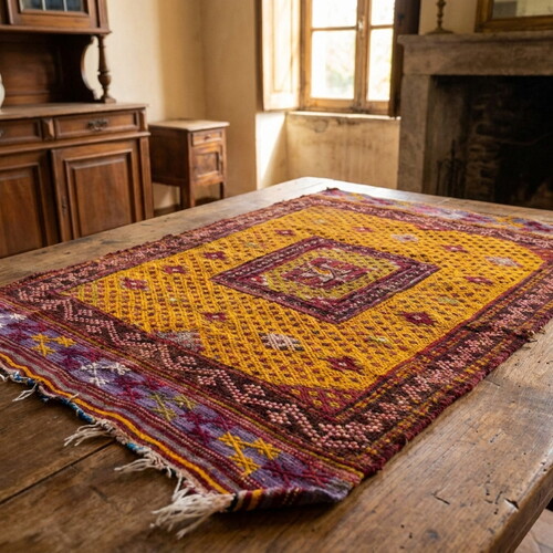 Vintage El Dokuması Kilim YER07