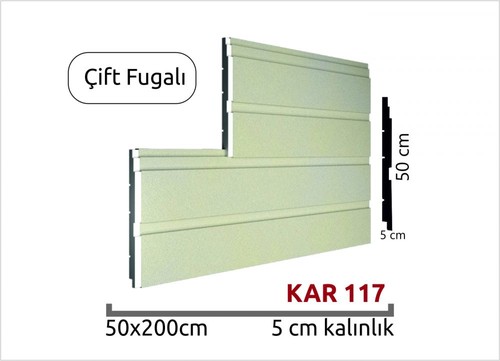 Çift Fugalı Strafor Dış Cephe Duvar Paneli 5cm KAR 117-200x50cm