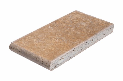 Noce Traverten Bullnose Havuz Kenarı Tutamak-15x30x3cm