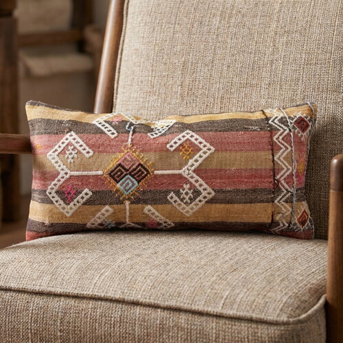Vintage Kilimli Yastık Kılıfı PLLWREC2457 - 30x60