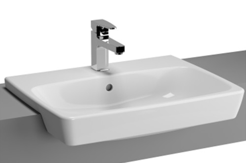 Vitra Metropole Yarım Tezgah Beyaz Lavabo 60x46cm 5679B003-0001