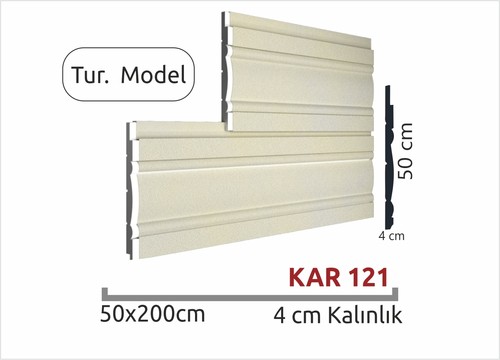 Bombeli Fugalı Strafor Dış Cephe Duvar Paneli 4cm KAR 121-200x50cm