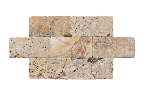 Gobek Traverten Eskitme Taş Scabos Filesiz 7,5X15cm