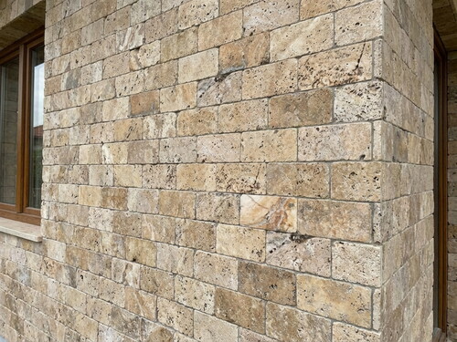 Gobek Traverten Eskitme Taş Scabos Filesiz 7,5X15cm