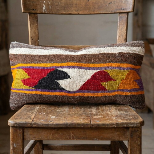 Vintage Kilimli Yastık Kılıfı PLLWREC2458 - 30x60