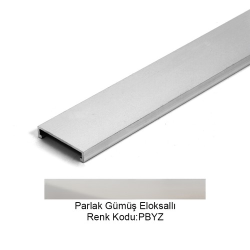 Pro Bord Flat Alüminyum Bordür 17,5mm Parlak Gümüş 17,5-PBYZ-270