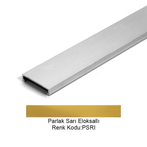 Pro Bord Flat Alüminyum Bordür 17,5mm Parlak Sarı 17,5-PSRI-270