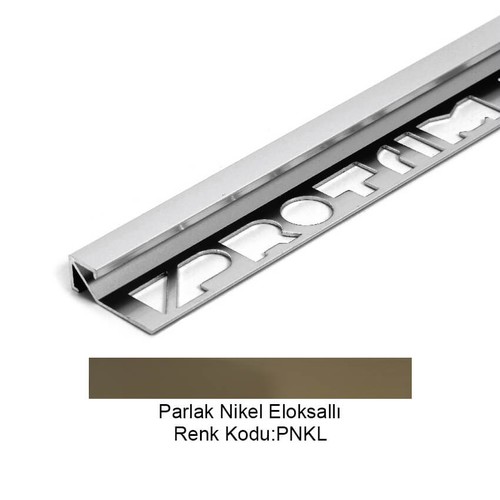 Pro Cubic Alüminyum Köşe Profili 10mm Parlak Nikel Eloksallı 10-PNKL-270
