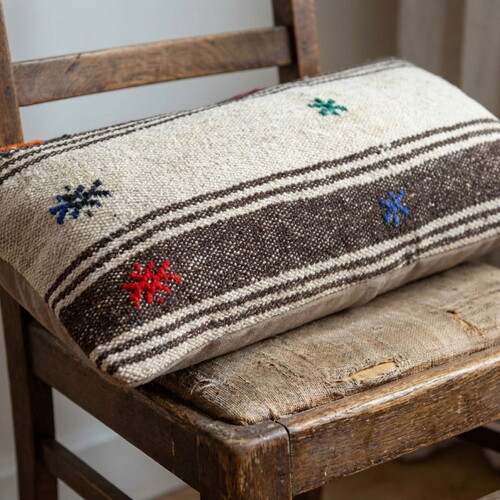Vintage Kilimli Yastık Kılıfı PLLWREC2462 - 30x60