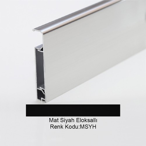 Pro Skirt 6cm Alüminyum Süpürgelik Mat Siyah Eloksallı Pro-Skirt-60-MSYH-270