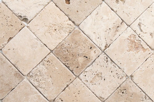 Gobek Traverten Eskitme Taş Klasik Filesiz 10x10cm