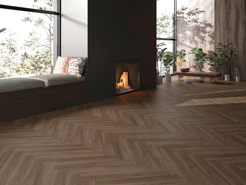 Qua Trend Wood Oak Mat Rektifiyeli Yer Duvar Seramiği - 20x120