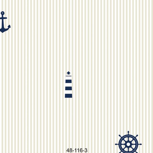 Çocuk Odası Denizci Duvar Kağıdı 48-116-3
