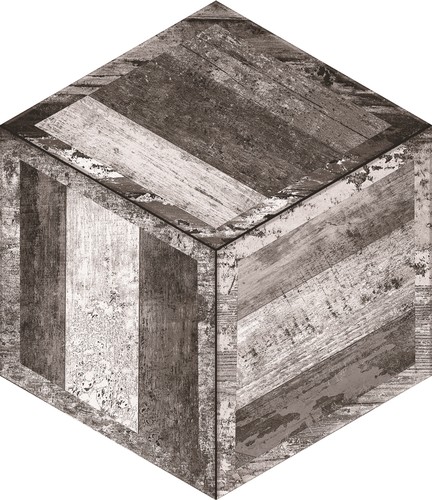 Ege Seramik Mixwood Altıgen Mat Yer Duvar Seramiği - 43,5x50,3