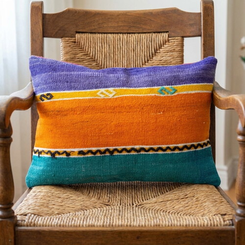 Vintage Kilimli Yastık Kılıfı PLLWRECBIG05 - 35,5x47