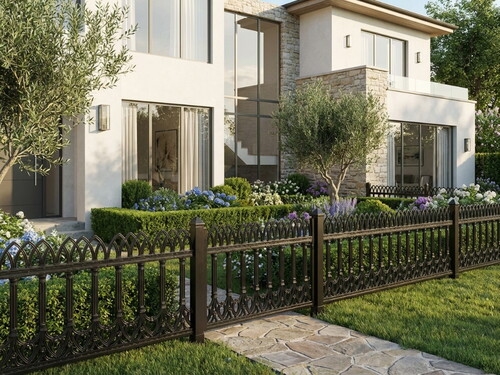 Bahçe Çiti Veranda Siyah Panel FRP-7 (60 x 100 cm)