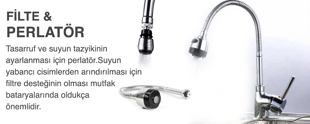 Mutfak bataryası perlatör Mutfak bataryası filtresi