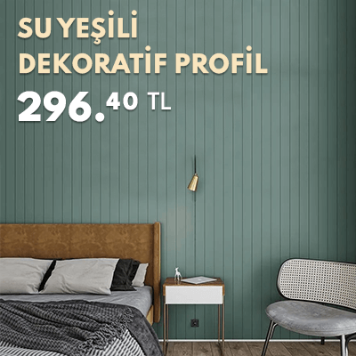 Agt Dekoratif Duvar Profili Soft Touch Su Yeşili 3786-735