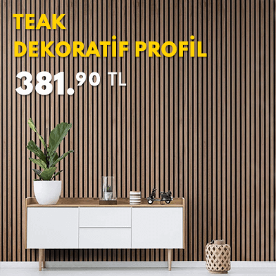 Agt Dekoratif Duvar Profili Teak 3771-248